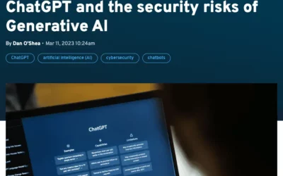 ChatGPT and the security risks of Generative AI