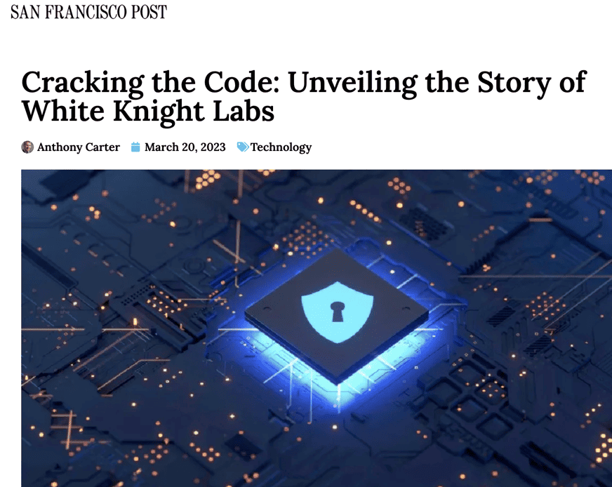 Cracking the code by Anthony Carter explores a mighty White Knight Labs