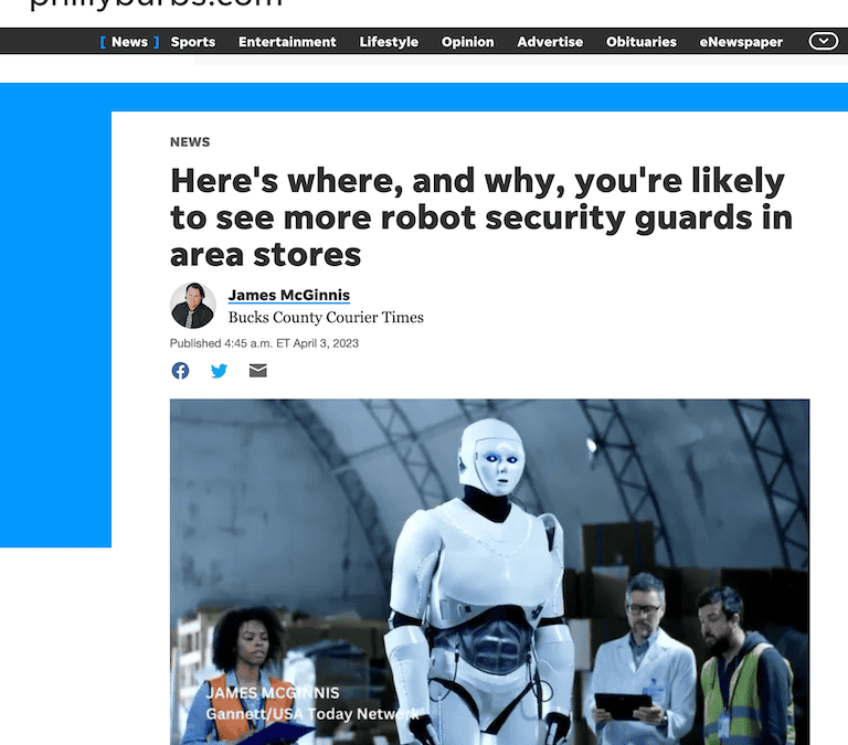 image of robotic security guard
