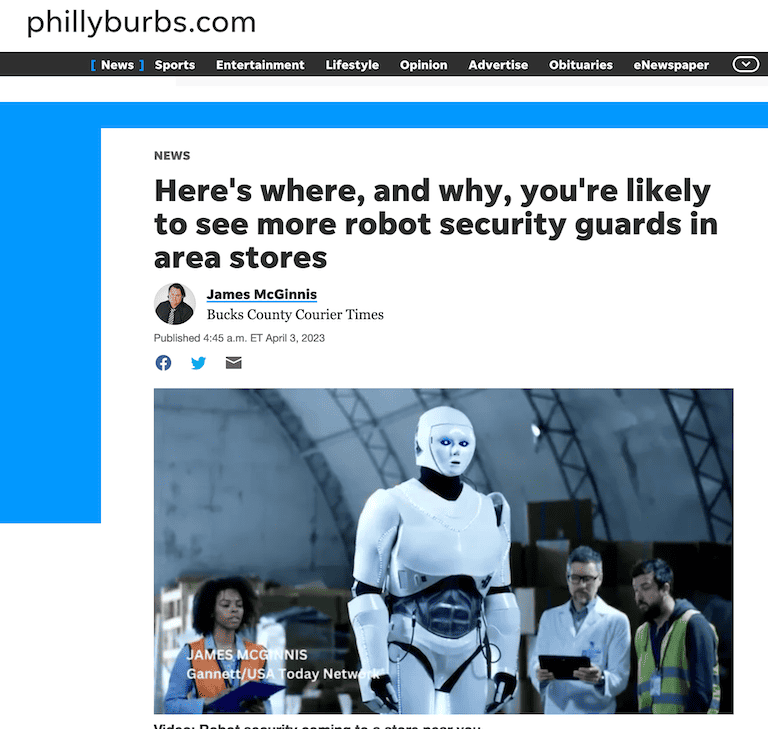 You’re likely to see more robot security guards