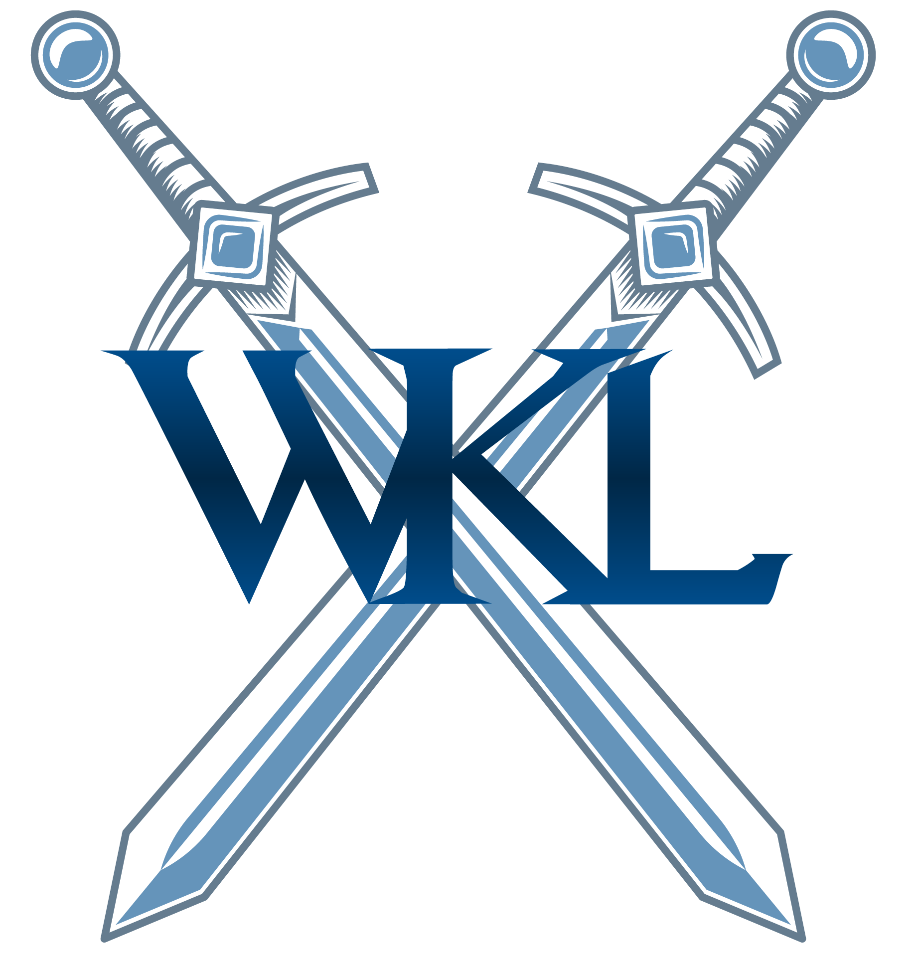 White Knight Labs logo of crossed swords and the WKL letters across the center