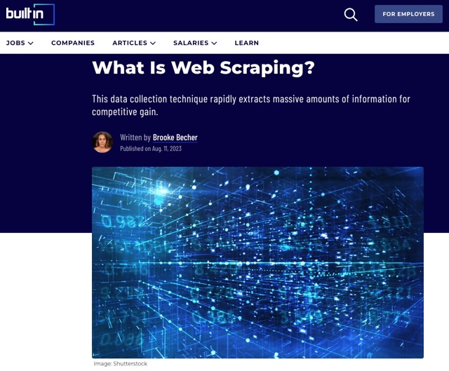 Web scraping article link to contribution by CEO Greg Hatcher