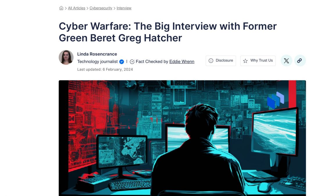 Technopedia interview oof Greg Hatcher Feb 6, 2024