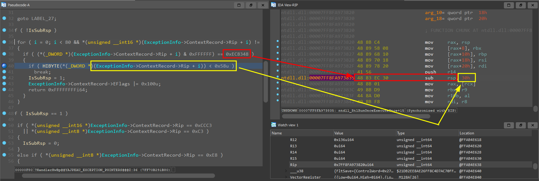 Finding an appropriate function frame to support enough stack allocation